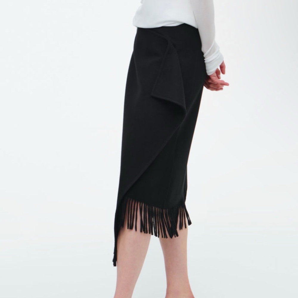 ISO COS Black Fringe Skirt size 4 or 6